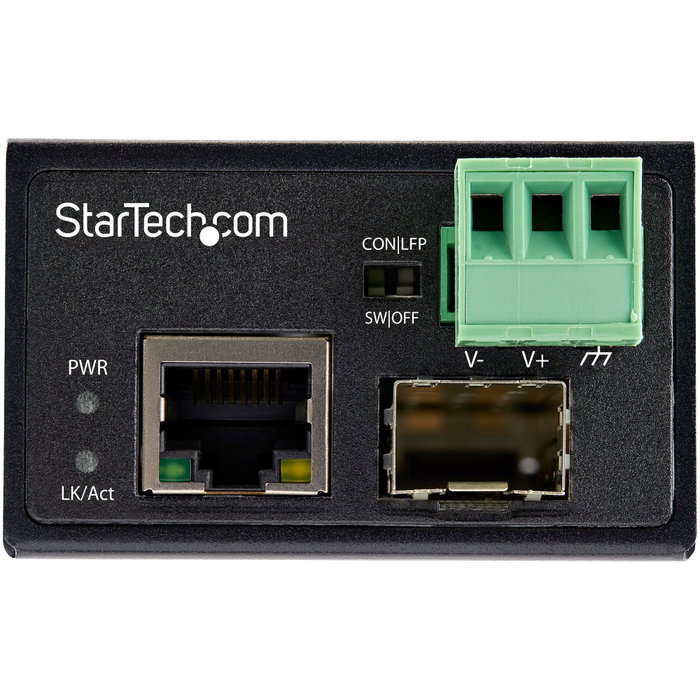 Startech IMC100MSFP Conversor de Medios Industrial SFP a RJ45 100 Mbps