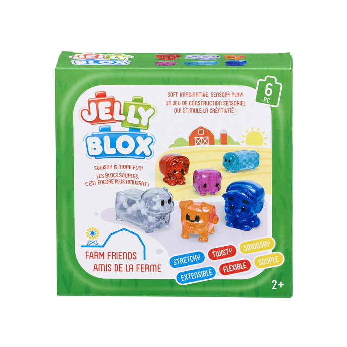 Goliath Set Amigos de la Granja JELLY BLOX con Ladrillos Suaves y Flexibles Goliath Set Amigos de la Granja JELLY BLOX con Ladrillos Suaves y Flexibles