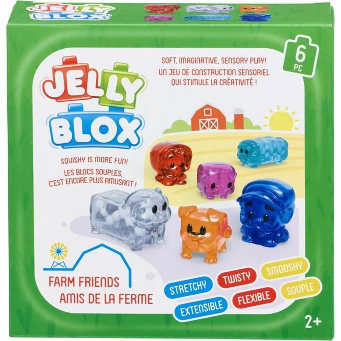 Goliath Set Amigos de la Granja JELLY BLOX con Ladrillos Suaves y Flexibles Goliath Set Amigos de la Granja JELLY BLOX con Ladrillos Suaves y Flexibles