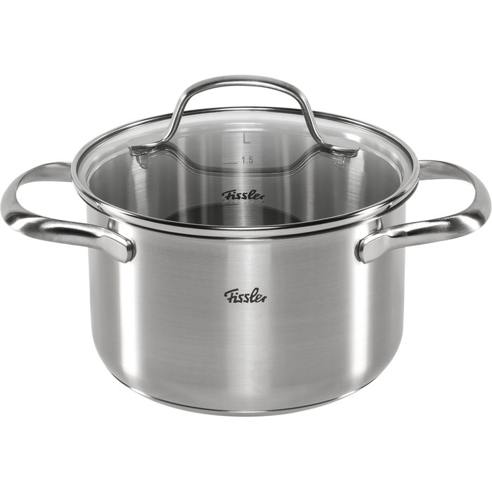 Fissler San Francisco Set de Ollas de 4 Piezas con Tapas de Vidrio Fissler San Francisco Set de Ollas de 4 Piezas con Tapas de Vidrio