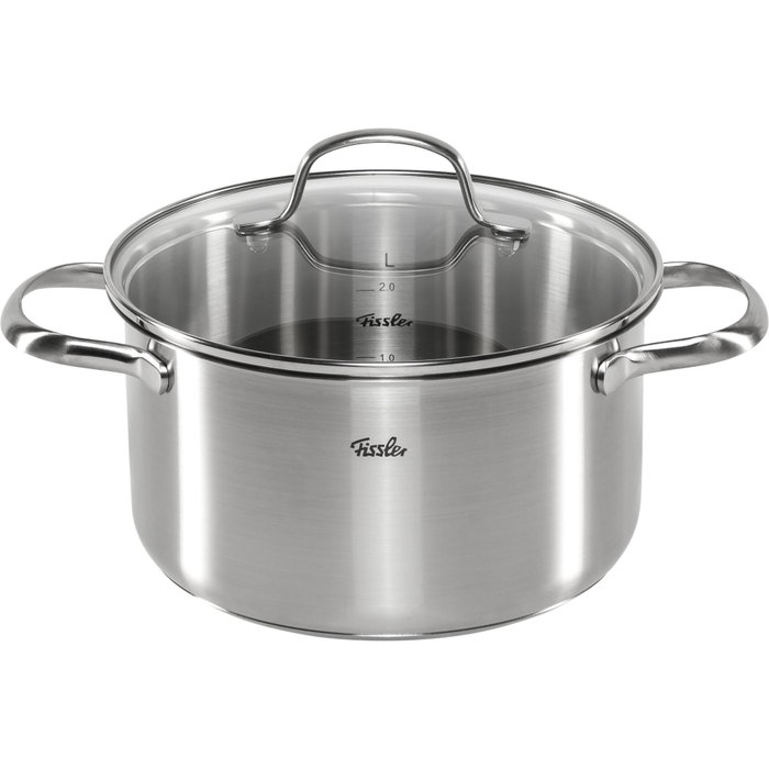 Fissler San Francisco Set de Ollas de 4 Piezas con Tapas de Vidrio Fissler San Francisco Set de Ollas de 4 Piezas con Tapas de Vidrio