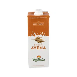 Vegetalia Bebida Vegetal de Avena Bio 1L. Bebida Vegana, Sin Lactosa, Sin Conservantes ni Colorantes, 100% Vegetal.