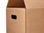 Q-connect Caja de Embalar Americana Ultra Resistente con Asas, Cartón Canal Doble 7 mm, Color Kraft, 700x440x330 mm