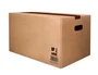 Q-connect Caja de Embalar Americana Ultra Resistente con Asas, Cartón Canal Doble 7 mm, Color Kraft, 700x440x330 mm