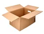 Q-connect Caja de Embalar Americana Ultra Resistente con Asas, Cartón Canal Doble 7 mm, Color Kraft, 700x440x330 mm