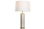 DKD Home Decor Lámpara Sobremesa India lamps 1c25 Dorado Beige 50 x 80 x 50 cm