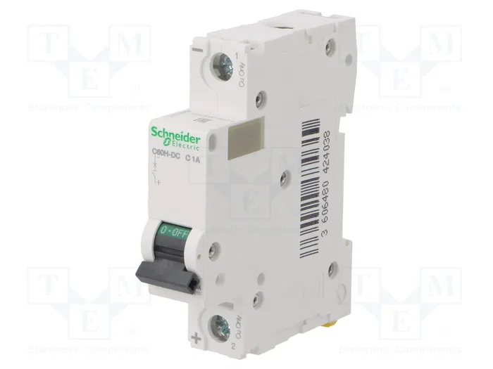 SCHNEIDER ELECTRIC Interruptor magnetotérmico ACTI9 C60H-DC 1A 1P C SCHNEIDER ELECTRIC Interruptor magnetotérmico ACTI9 C60H-DC 1A 1P C