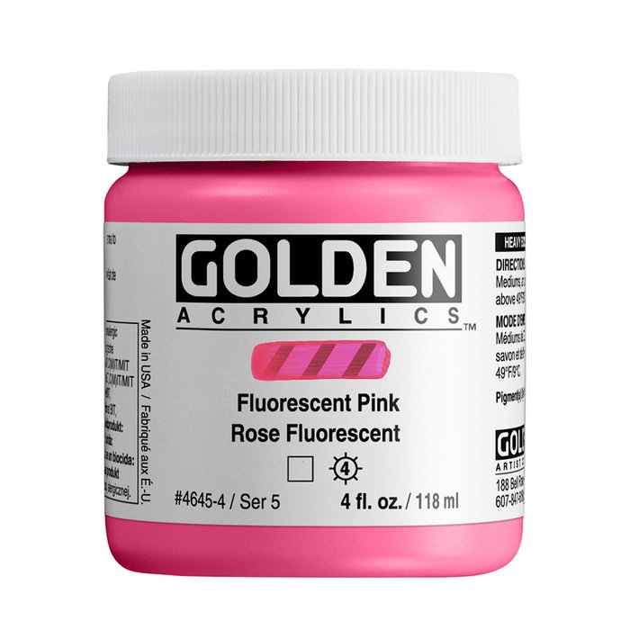 Golden Heavy Body Colores Acrílicos Rosa Fluorescente 118 ml Golden Heavy Body Colores Acrílicos Rosa Fluorescente 118 ml