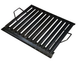 Plancha de asar tipo argentino 50 x 40 cm con vertegrasas sin patas