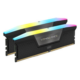Corsair Vengeance RGB RAM DDR5 32 GB (2x16GB) 6400 MHz CL32 Kit 288-pin DIMM Negro con Disipador Térmico y Retroiluminación RGB