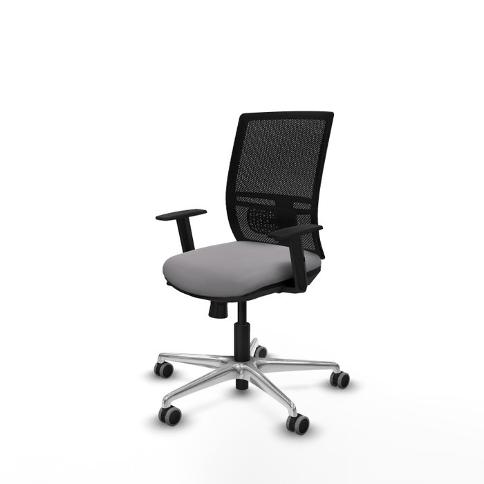 PIQUERAS Y CRESPO Silla de oficina Yunquera Gris y Negro con Mecanismo Sincro/Traslack PIQUERAS Y CRESPO Silla de oficina Yunquera Gris y Negro con Mecanismo Sincro/Traslack