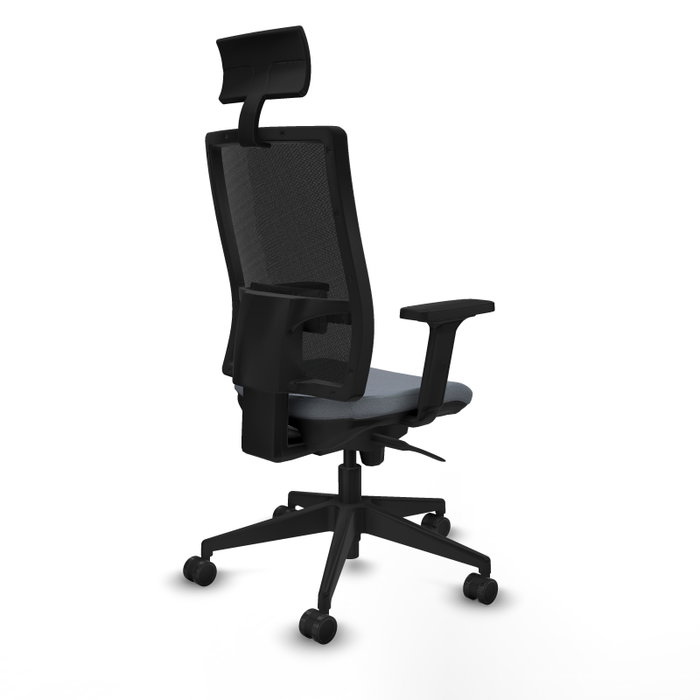 PIQUERAS Y CRESPO Silla de oficina Horna con Mecanismo Sincro, Gris y Negro PIQUERAS Y CRESPO Silla de oficina Horna con Mecanismo Sincro, Gris y Negro