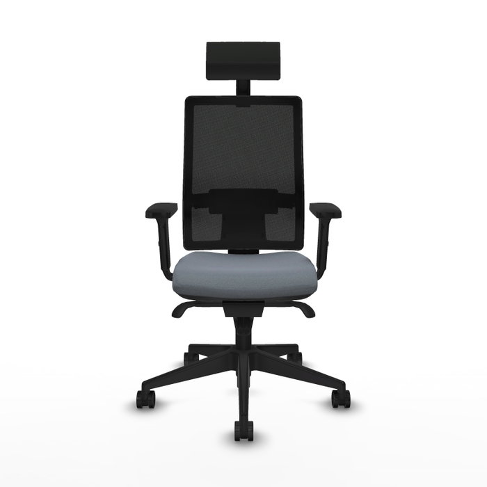 PIQUERAS Y CRESPO Silla de oficina Horna con Mecanismo Sincro, Gris y Negro PIQUERAS Y CRESPO Silla de oficina Horna con Mecanismo Sincro, Gris y Negro