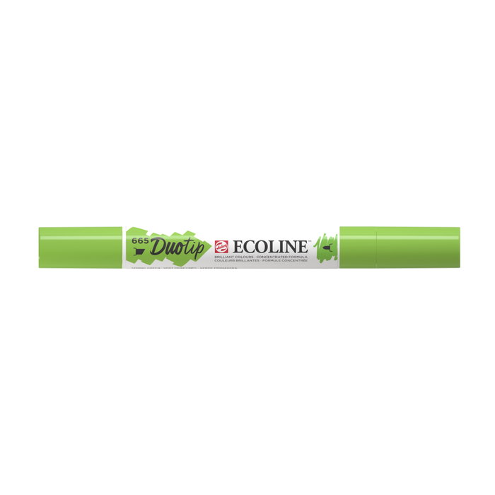 Ecoline Marcador Duotip Verde Primavera 665