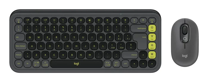 Logitech POP ICON Combo Ratón y Teclado Bluetooth Grafito