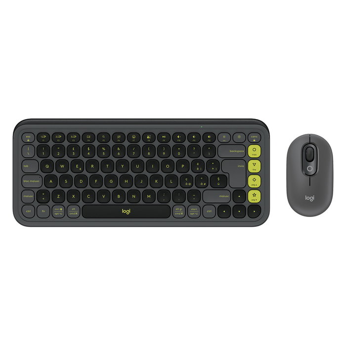 Logitech 920-013115 Combo Teclado Inalambrico Bluetooth y Mouse, Italiano QWERTY, Tecla Tijera Bajo Perfil, Mini, Grafito, Kit Inalambrico Logitech 920-013115 Combo Teclado Inalambrico Bluetooth y Mouse, Italiano QWERTY, Tecla Tijera Bajo Perfil, Mini, Grafito, Kit Inalambrico