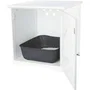Trixie Cabina de Inodoro para Gatos 49x51x51cm Blanco