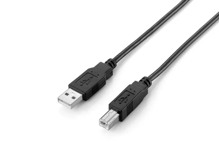 EQUIP Cable USB 2.0 tipo A a tipo B, 2m, negro