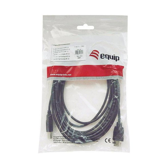 Equip Cable USB 2.0 A a B, 2 m, Negro Equip Cable USB 2.0 A a B, 2 m, Negro