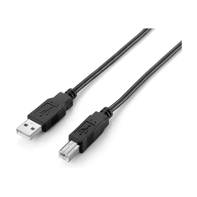 EQUIP Cable USB 2.0 tipo A a tipo B, 2m, negro