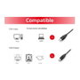 EQUIP Cable USB 2.0 tipo A a tipo B, 2m, negro