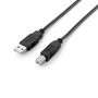 Equip Cable USB 2.0 Macho a Macho, USB A a USB B, 2 Metros, Velocidad 0.48 Gbit/s, para Impresora, PC