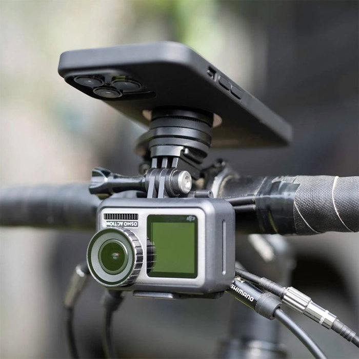 SP Connect Kit adaptador cámara o luz para montaje simultáneo en manillar, compatible con GoPro y Luz LED 200
