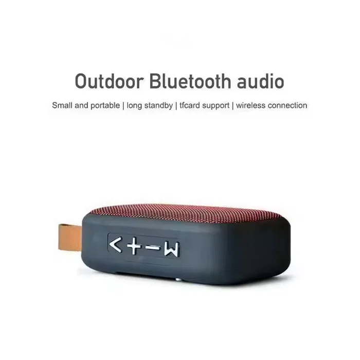 Generico Altavoz portátil Bluetooth mini rojo