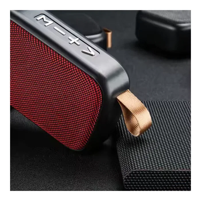 Generico Altavoz portátil Bluetooth mini rojo
