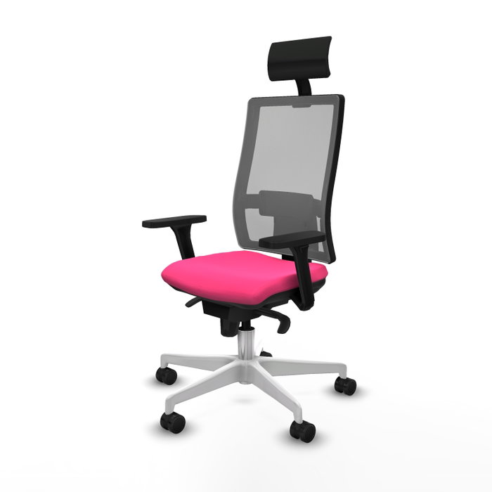 PIQUERAS Y CRESPO Silla de oficina Horna Rosa con mecanismo Sincro PIQUERAS Y CRESPO Silla de oficina Horna Rosa con mecanismo Sincro