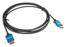LANBERG CA-HDMI-22CU-0010-BK Cable HDMI 1 m Macho/Macho HDMI Tipo A Negro, Azul Versión 2.0 Chapado en Oro