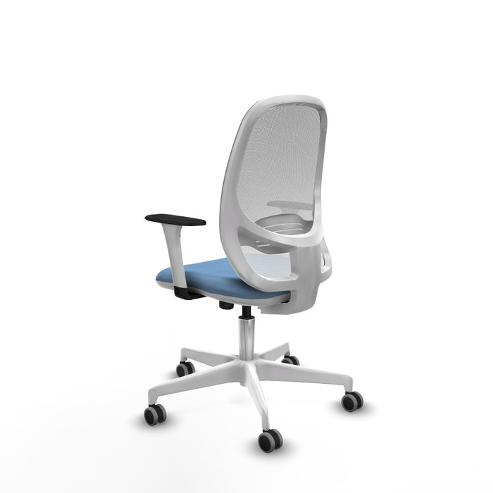 PIQUERAS Y CRESPO Silla de oficina Cilanco Azul cielo y Blanco