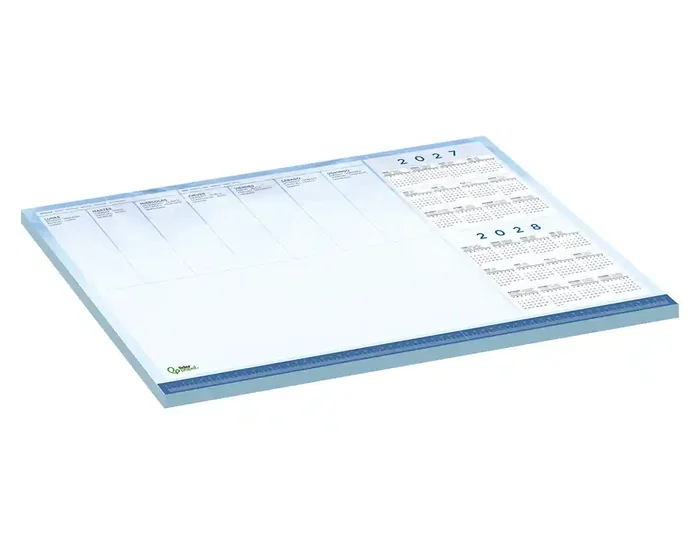 Liderpapel Planning de Sobremesa Semanal 2027-2028, 40x60 cm, 50 Hojas de 90 g/m², Vista Semana con Regla y Espacio para Notas Liderpapel Planning de Sobremesa Semanal 2027-2028, 40x60 cm, 50 Hojas de 90 g/m², Vista Semana con Regla y Espacio para Notas