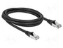 DeLOCK Cable de red RJ45 Cat.6A S/FTP PUR Outdoor 2 m negro