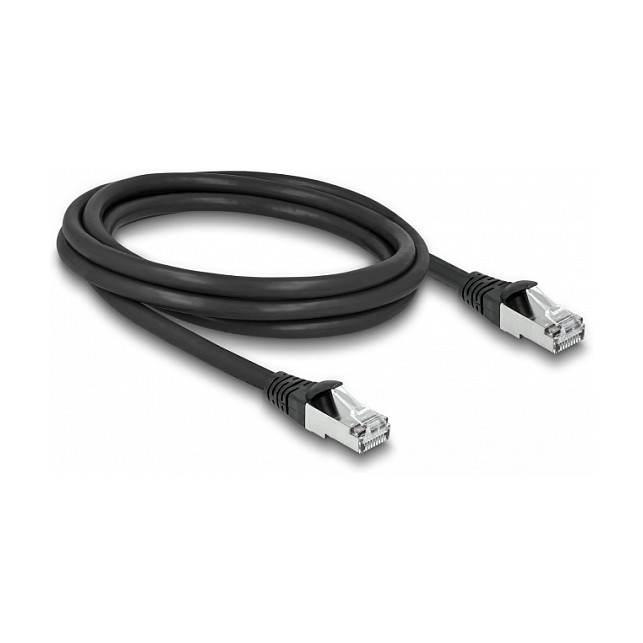 DeLOCK Cable de red RJ45 Cat.6A S/FTP PUR Outdoor 2 m negro DeLOCK Cable de red RJ45 Cat.6A S/FTP PUR Outdoor 2 m negro