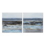 DKD Home Decor Set de 2 Cuadros Abstractos sobre Lienzo MDF 80x80 cm
