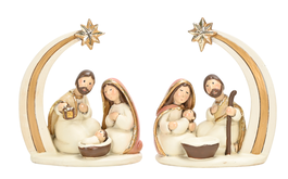 DKD Home Decor Nacimiento de Resina Surtido de 2 Unidades