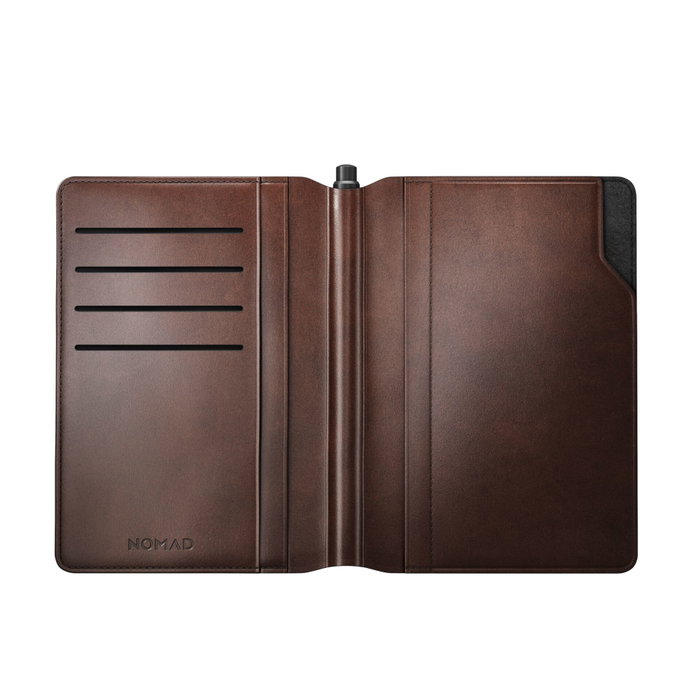 Nomad Leather Passport Wallet Pen Edition Rustic Brown