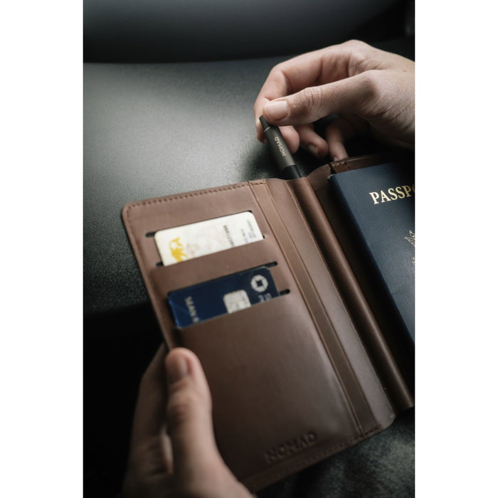 Nomad Leather Passport Wallet Pen Edition Rustic Brown