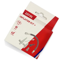 Zefal Kit de Racor y Boquillas para Hinchadores – Compatible con Neumáticos, Balones, Colchonetas