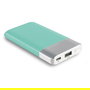 RealPower Powerbank PB-4000, 4000mAh, Azul Lake Plata, Polimero de Litio, Carga Rapida 2A, MicroUSB