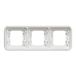 Hager Tehalit WNA401B Marco 1 posición UP IP55 blanco polar