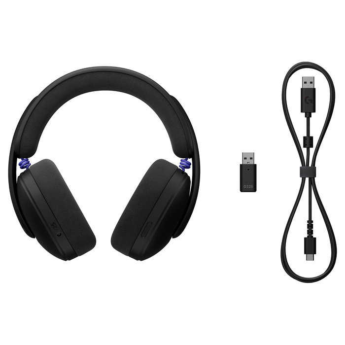 Logitech G G325 Auriculares Gaming Inalámbricos LIGHTSPEED con Bluetooth 5.2 para PC, PS5, Xbox, Switch - Negro