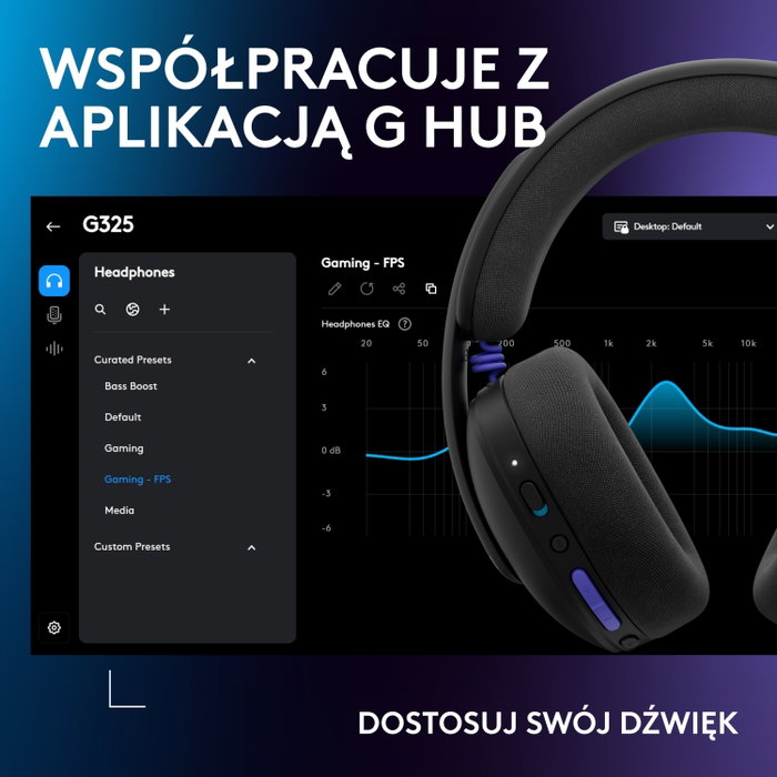 Logitech G G325 Lightspeed Auriculares Gaming Inalámbricos Negro