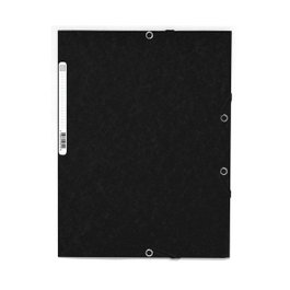 Exacompta Carpeta Nature Future con gomas y 3 solapas negro