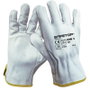 Safetop Guantes de piel de flor bovino blanco talla 8
