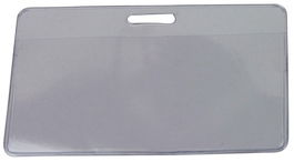 Funda Distintivo Iberplas Transparente Apaisada Sin Pinza 53X100Mm Paquete De 50