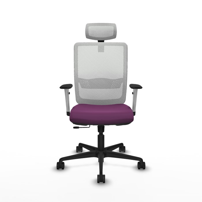 PIQUERAS Y CRESPO Silla de oficina Haches con mecanismo Sincro/Traslack, Morado y Blanco PIQUERAS Y CRESPO Silla de oficina Haches con mecanismo Sincro/Traslack, Morado y Blanco