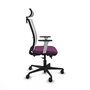 PIQUERAS Y CRESPO Silla de oficina Haches con mecanismo Sincro/Traslack, Morado y Blanco