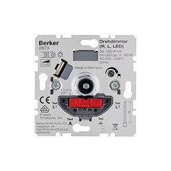 Berker 2873 Drehdimmer NV 20-500W con Softrastung